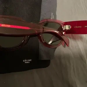 Celine | Accessories | Nwot Authentic Celine Maroon Lucite  display picture 3